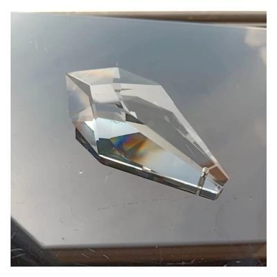 Chandelier Crystal Prisms Pendants 5pcs K9 Crystal Prism Clear Faceted Chandelier Crystal Hanging Ornaments Chandelier Crystal Prisms Pendants