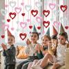36 Pcs Valentine's Day Decorations Glitter Heart Hanging Swirls - No DIY Red Pink Silver Heart Hanging Decorations Party Decoration Swirls Ornaments for Valentines Day Party Supplies Decorations view 3