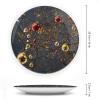 10" Decorative Plate Ornaments Trees Lights Balls Round Ceramic Plate with Display Stand Modern Porcelain Table Plate Wall Hanging Decoration for Home Office Collectible Art Souvenir view 2