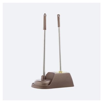 Toilet Brush Plastic Toilet Brush with Holder Toilet Bowl Brush for Home Deep Cleaning Toilet Cleaner Brush Set Portable Toilet Scrubber Save Space