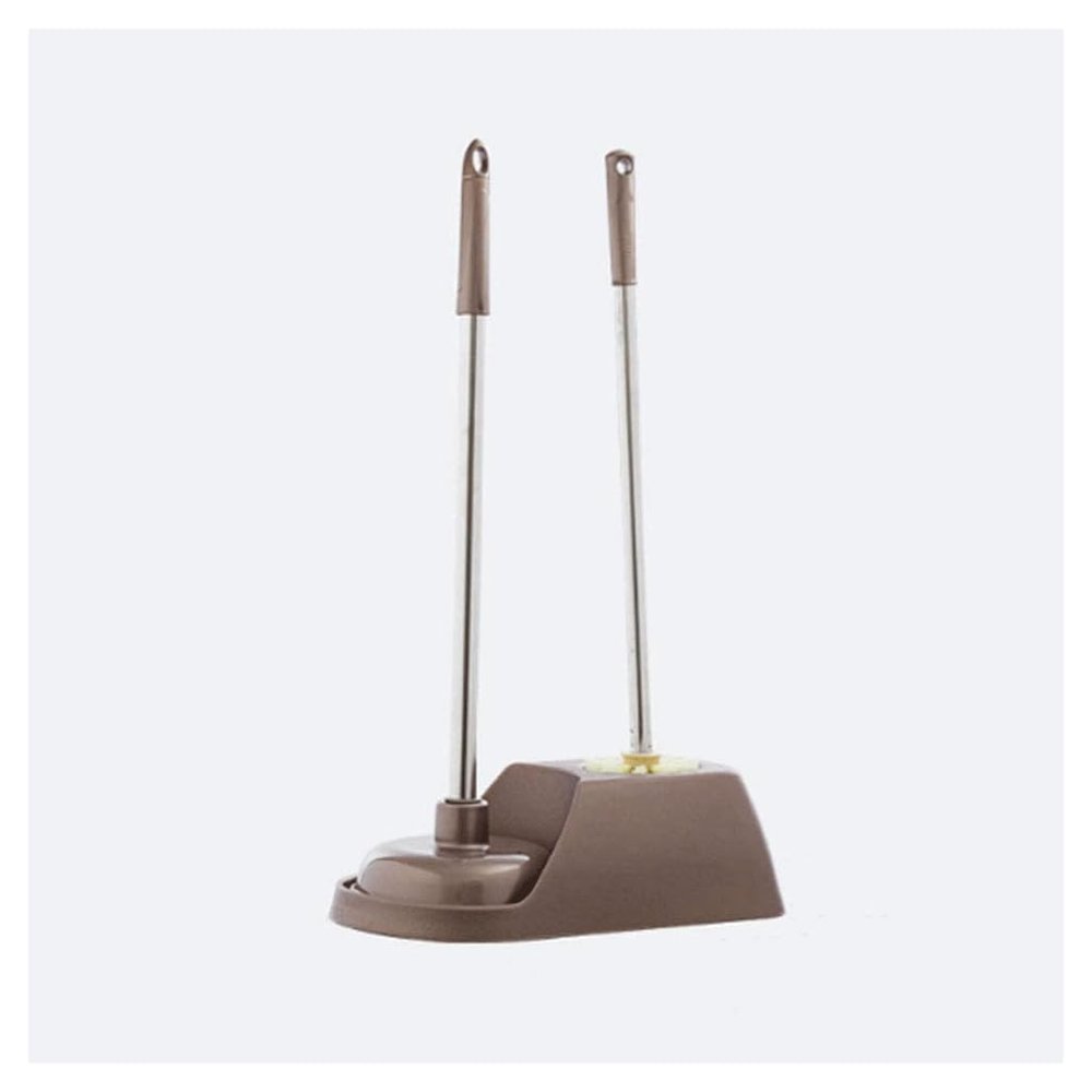 Toilet Brush Plastic Toilet Brush with Holder Toilet Bowl Brush for Home Deep Cleaning Toilet Cleaner Brush Set Portable Toilet Scrubber Save Space