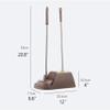 Toilet Brush Plastic Toilet Brush with Holder Toilet Bowl Brush for Home Deep Cleaning Toilet Cleaner Brush Set Portable Toilet Scrubber Save Space view 2