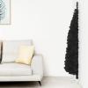 qiangxing Slim Artificial Half Christmas Tree with Stand Christmas Artificial Tree Christmas Tree Stand Black 6 ft view 1