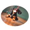 48 Inch Buffalo Plaid Check Christmas Tree Skirt,Tree Skirt Mat Decor for Xmas Party Decoration Supplies,Cute Dachshund Duggee Print view 2