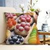 BTCOWZRV Throw Pillow Cover Fresh Sweet Tarts Print Decorative Throw Pillows Soft Pillow Cases Square Cushion Case Christmas Pillow Covers for Couch Bed Sofa Farmhouse Decor 16"x16" view 2