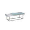 Linon Georgia Bench with Tray Whitewash Aqua view 1