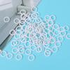 100 Pieces Roman Blind Curtain Rings - White Plastic O-Rings for Roman Shades & Cafe Curtains view 3