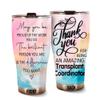 MEDROC Thank You Amazing Transplant Coordinator Tumbler Stainless Steel 30oz, Appreciation Gifts for Coworkers, Employees & Staffs Women, Driking Coffee Cup For Teammates Birthday Christmas view 1