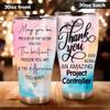 MEDROC Thank You Amazing Project Controller Tumbler Stainless Steel 30oz, Appreciation Gifts for Coworkers, Employees & Staffs Women, Driking Coffee Cup For Teammates Birthday Christmas view 4