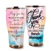 MEDROC Thank You Amazing Ranch Manager Tumbler Stainless Steel 30oz, Appreciation Gifts for Coworkers, Employees & Staffs Women, Driking Coffee Cup For Teammates Birthday Christmas view 1