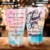 MEDROC Thank You Amazing Physicist Tumbler Stainless Steel 30oz, Appreciation Gifts for Coworkers, Employees & Staffs Women, Driking Coffee Cup For Teammates Birthday Christmas view 4
