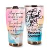 MEDROC Thank You Amazing Resource Specialist Tumbler Stainless Steel 30oz, Appreciation Gifts for Coworkers, Employees & Staffs Women, Driking Coffee Cup For Teammates Birthday Christmas view 1