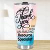MEDROC Thank You Amazing Resource Specialist Tumbler Stainless Steel 30oz, Appreciation Gifts for Coworkers, Employees & Staffs Women, Driking Coffee Cup For Teammates Birthday Christmas view 3
