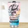 MEDROC Thank You Amazing Research Psychologist Tumbler Stainless Steel 30oz, Appreciation Gifts for Coworkers, Employees & Staffs Women, Driking Coffee Cup For Teammates Birthday Christmas view 3