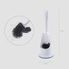 Toilet Brush Set,Toilet Brush Holder Toilet Brush and Bracket Toilet Brush Set Lower Edge Lip Brush and Bathroom Storage Rack Toilet Brushes,Toilet Brush with Holder view 3