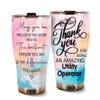 MEDROC Thank You Amazing Utility Operator Tumbler Stainless Steel 30oz, Appreciation Gifts for Coworkers, Employees & Staffs Women, Driking Coffee Cup For Teammates Birthday Christmas view 1