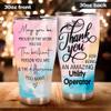 MEDROC Thank You Amazing Utility Operator Tumbler Stainless Steel 30oz, Appreciation Gifts for Coworkers, Employees & Staffs Women, Driking Coffee Cup For Teammates Birthday Christmas view 4