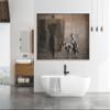 LuxeWood Modern Art Wall Decor - Banksy Artwork on Canvas - Medium, Large, and Extra Large Prints of Banksy's Street Graffiti for Your Home (Exposed Kids, 30x20 Inches) view 1