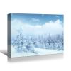 BANHUA1 Winter Canvas Wall Art Winter Wall Decor Snow Pictures Printed on Canvas Snow Scene Canvas Painting Stretched Artwork for Home Office Wall Ready to Hang 32"x24"(80x60cm) view 1