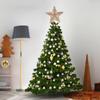 Ciieeo 1pc Iron Art Christmas Tree Star Topper Rose Decoration for Christmas Party Easy to Install for Tabletop and Festive Occasions view 2