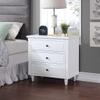 3-Drawer Nightstand Storage Wood Cabinet view 2