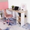 47.2" Computer Desk with 5 Storage Shelves, Modern Study Writing Desk for Small Spaces Gaming Desk, Multipurpose Student Learning Table Workstation for Home Office, Easy Assembly (Oak White) view 1