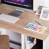 47.2" Computer Desk with 5 Storage Shelves, Modern Study Writing Desk for Small Spaces Gaming Desk, Multipurpose Student Learning Table Workstation for Home Office, Easy Assembly (Oak White) view 3