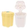 NUOBESTY 2pcs Mini Rubbish Bin Creative Cartoon Trash Can Lid Compact Wastebasket for Home Office and Dorm Cute Desktop Organizer view 1
