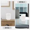 NUOBESTY 2pcs Mini Rubbish Bin Creative Cartoon Trash Can Lid Compact Wastebasket for Home Office and Dorm Cute Desktop Organizer view 4