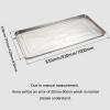 ExaRp Drip Tray with Drain Hole Durable Air Conditioner Tray Drip Pan Made of Stainless Steel, Metal Drain Pan for Ac Unit Silver 4 Sizes (Size : 830 * 350mm/32.68 * 13.78inch) view 2