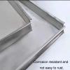 ExaRp Drip Tray with Drain Hole Durable Air Conditioner Tray Drip Pan Made of Stainless Steel, Metal Drain Pan for Ac Unit Silver 4 Sizes (Size : 830 * 350mm/32.68 * 13.78inch) view 4