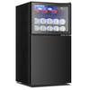 EUHOMY Double Door Mini Fridge With Freezer, Freestanding Mini Freezer view 1