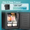 EUHOMY Double Door Mini Fridge With Freezer, Freestanding Mini Freezer view 4