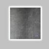 36 x 36 Inch Frameless LED Illuminated Bathroom Wall Mirror, Touch Button Defogger, Square, Silver view 1