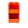 Hudson Exchange 11" x 5-1/2" x 5" (12 Pack) Plastic Stackable Storage Bin and Hanging Container, Orange view 3