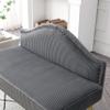 46.5" Width Modern Upholstered Pleated Velvet Loveseat Sofa Tufted Dining Bench Office Loveseat Couch Armless Mid-Century Settee Luxury 2 Seater Sofa with Golden Legs for Living Room Bedroom,Grey view 2