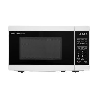 SHARP Compact Countertop Microwave Oven with Removable 10" Carousel Turntable, 700 Watt, 0.7 Cubic Feet, White