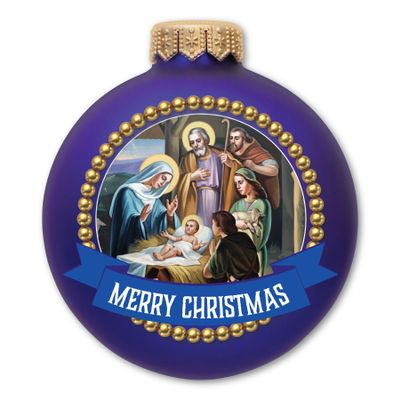 Magnet America Merry Christmas Nativity Scene Ornament Magnet is 5.6" x 4.875" Made for Vehicles and Refrigerators
