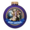 Magnet America Merry Christmas Nativity Scene Ornament Magnet is 5.6" x 4.875" Made for Vehicles and Refrigerators view 1