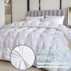 XHCTNN White Goose Down Duvet Insert Queen, Hotel Grand All Season White Goose Down and Feather Comforter Duvet - Lightweight Bedding Quilt(A,150 * 200cm/3.0kg) view 2