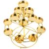 Kichvoe Butter Lamp Holder Plate Ghee Lamp Stand for Weddings Events Candle Holder for Cozy Atmosphere Detachable Design for Easy Cleaning Storage view 1