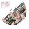 48 Christmas Tree Skirt,Durable Holiday Decor - Perfect Size for Your Christmas Tree,Magic stick Closure Tea Cups with Roses Romantic view 4