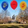 U.S. Marines Party Balloons (10pcs) 12 Latex Balloons in Red, Gold, and Blue with contrasting print on 2 sides. Officially Licensed by the U.S.Marines - Made in Italy - by Havercamp. view 4