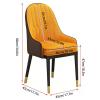 HUHJYUGE Dining Chair Set of 2, Modern Kitchen Chairs with Arms, Coffee Chair for Living Room with Back and Black Metal Legs, for Dining Room Bedroom Kitchen Restaurant view 3