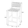 Butler Specialty Company Bromley Iron and Leather 24.5" Counter Stool - White view 3