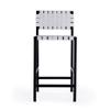 Butler Specialty Company Bromley Iron and Leather 24.5" Counter Stool - White view 4