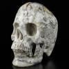 5.1" Crazy Lace Agate Carved Crystal Skull,Super Realistic, Crystal Healing view 1