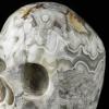 5.1" Crazy Lace Agate Carved Crystal Skull,Super Realistic, Crystal Healing view 2