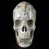 5.1" Crazy Lace Agate Carved Crystal Skull,Super Realistic, Crystal Healing view 3