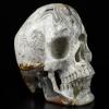 5.1" Crazy Lace Agate Carved Crystal Skull,Super Realistic, Crystal Healing view 4